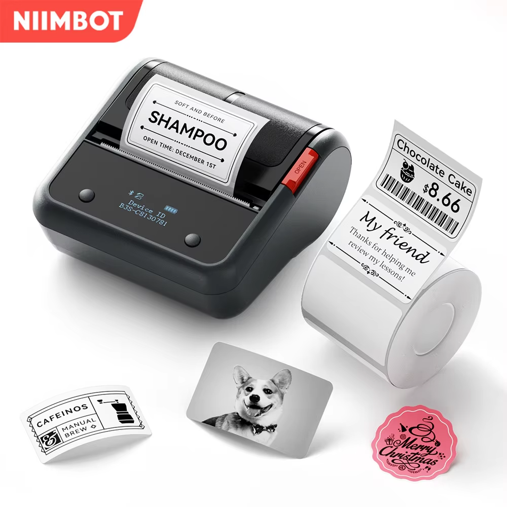 NIIMBOT B3S_P Smart Portable Label Printer